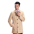 Spring and autumn style mens middle length single breasted business casual thin wind coat